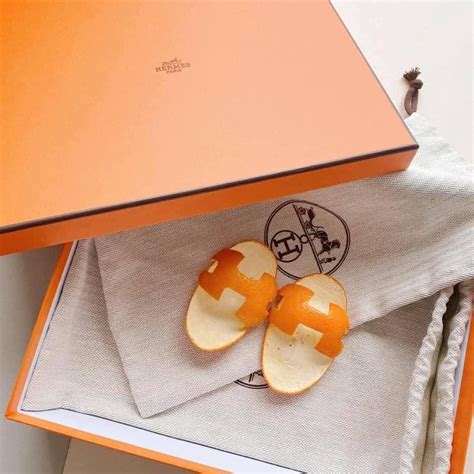 hermes orange sandals baby